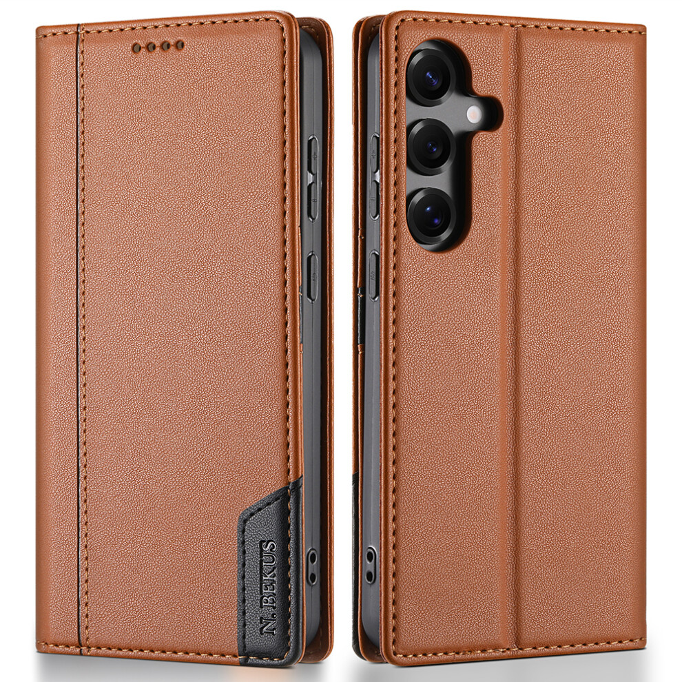 (Brown) For Samsung Galaxy S24 Fe Case Brown 6914278052873