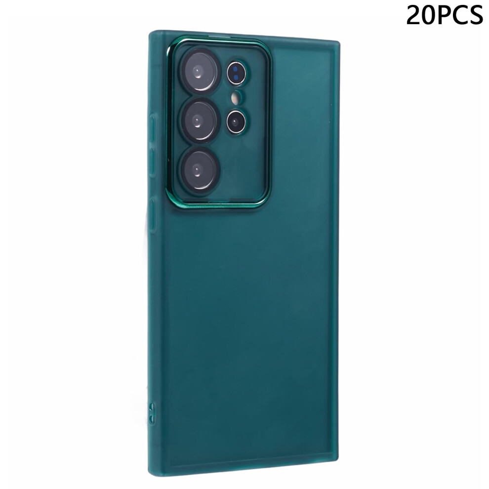 (Transparent ) For Samsung Galaxy S24 Ultra Case Green 6914275494508