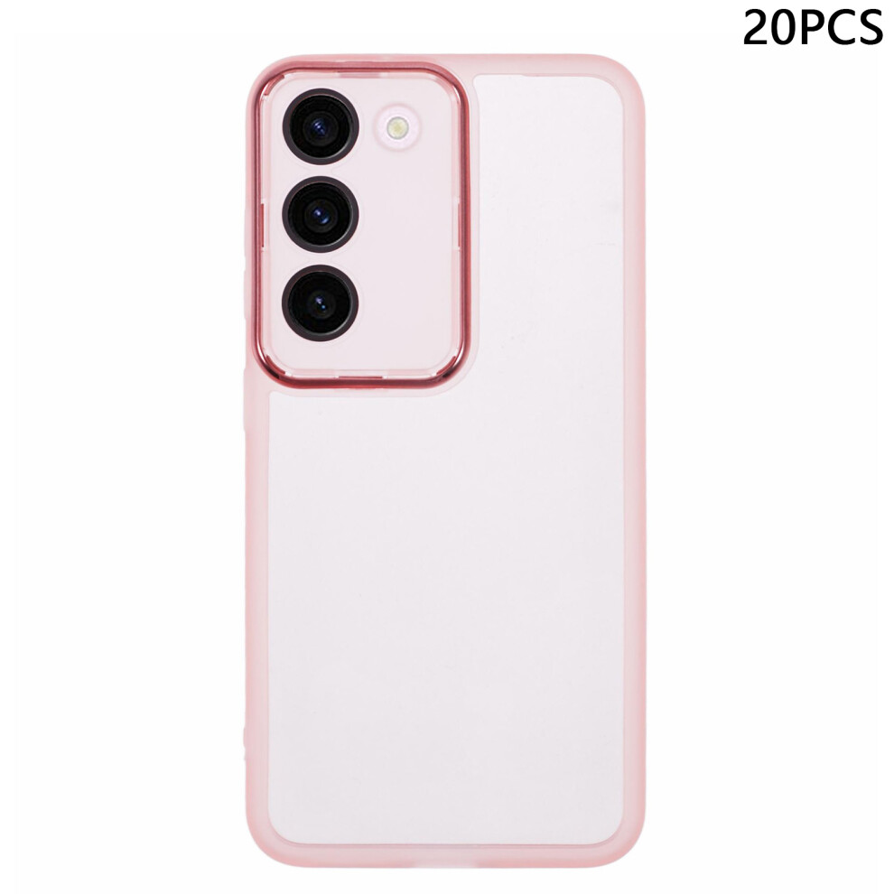 (Transparent ) For Samsung Galaxy S22 5G Case Pink 6914271036801