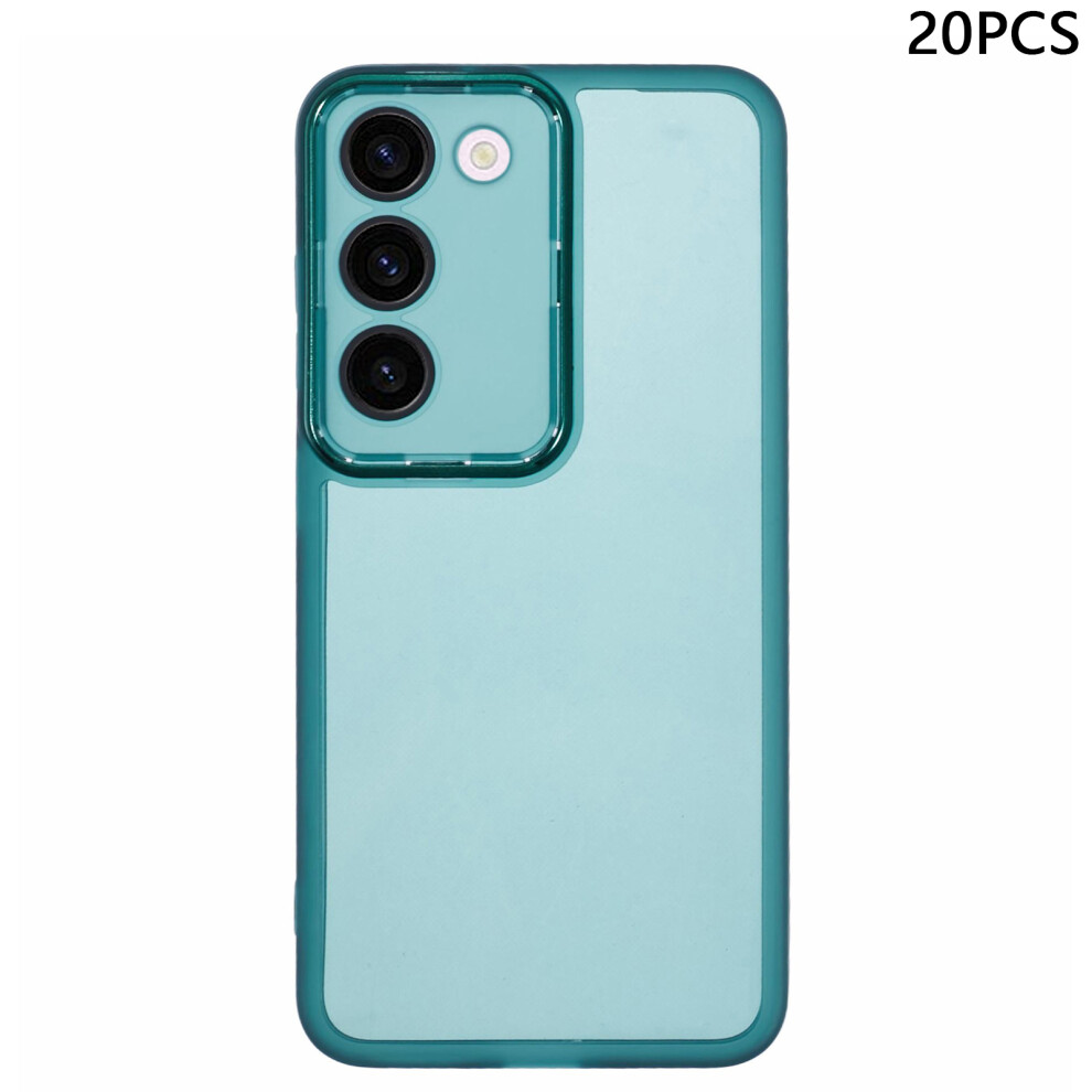 (Transparent ) For Samsung Galaxy S22 5G Case Green 6914279279798