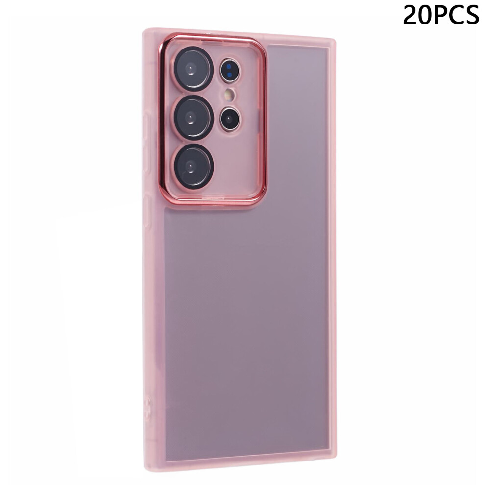 (Transparent ) For Samsung Galaxy S24 Ultra Case Pink 6914277652869