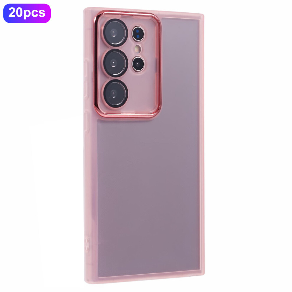 Pink (Transparent ) For Samsung Galaxy S23 Ultra Case