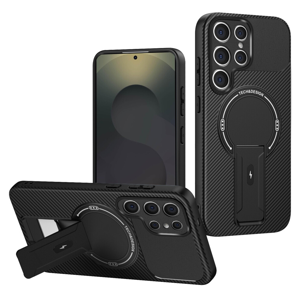(Black) For Samsung Galaxy S23 Ultra Case Black 6914271518826