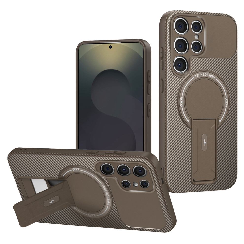 (Brown) For Samsung Galaxy S23 Ultra Case Brown 6914277942359