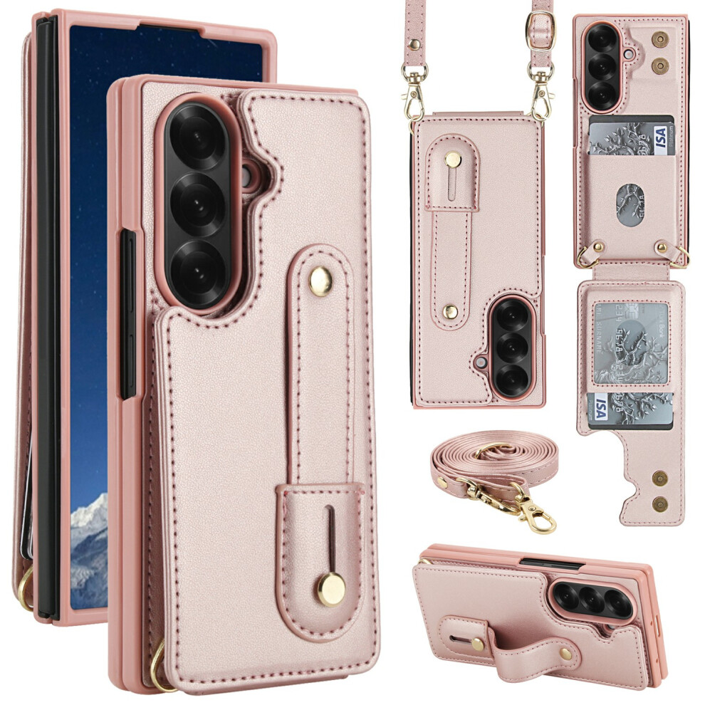 (Rose ) For Samsung Galaxy Z Fold6 5G Case Gold 6914276618477