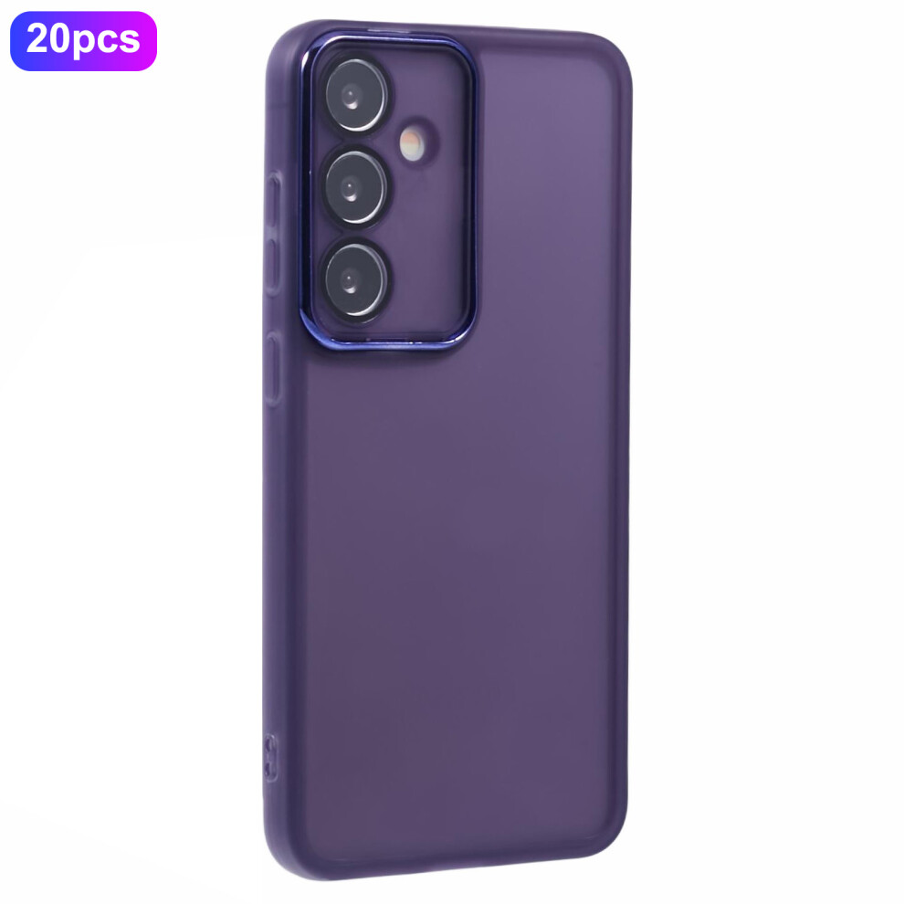 (Transparent ) For Samsung Galaxy S23 Fe Case Purple 6914279475862
