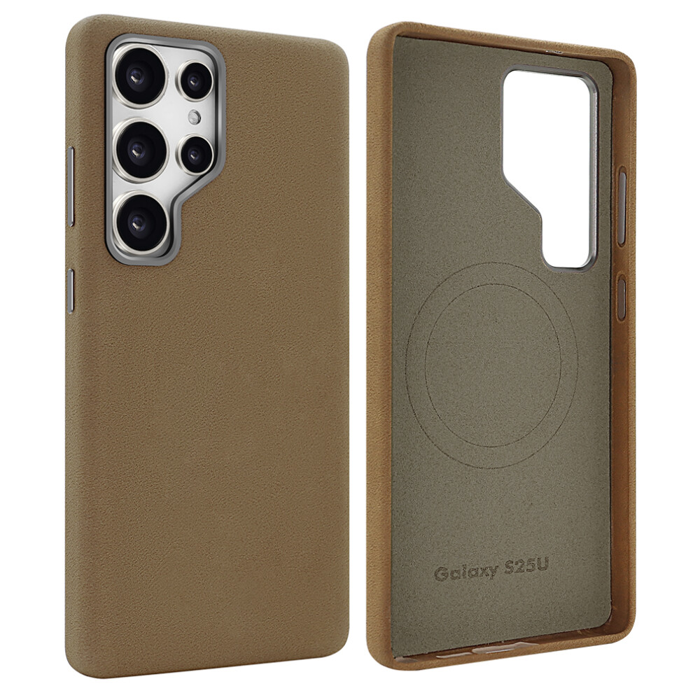 (Dark ) For Samsung Galaxy S24 Ultra Case Brown 6914275791287