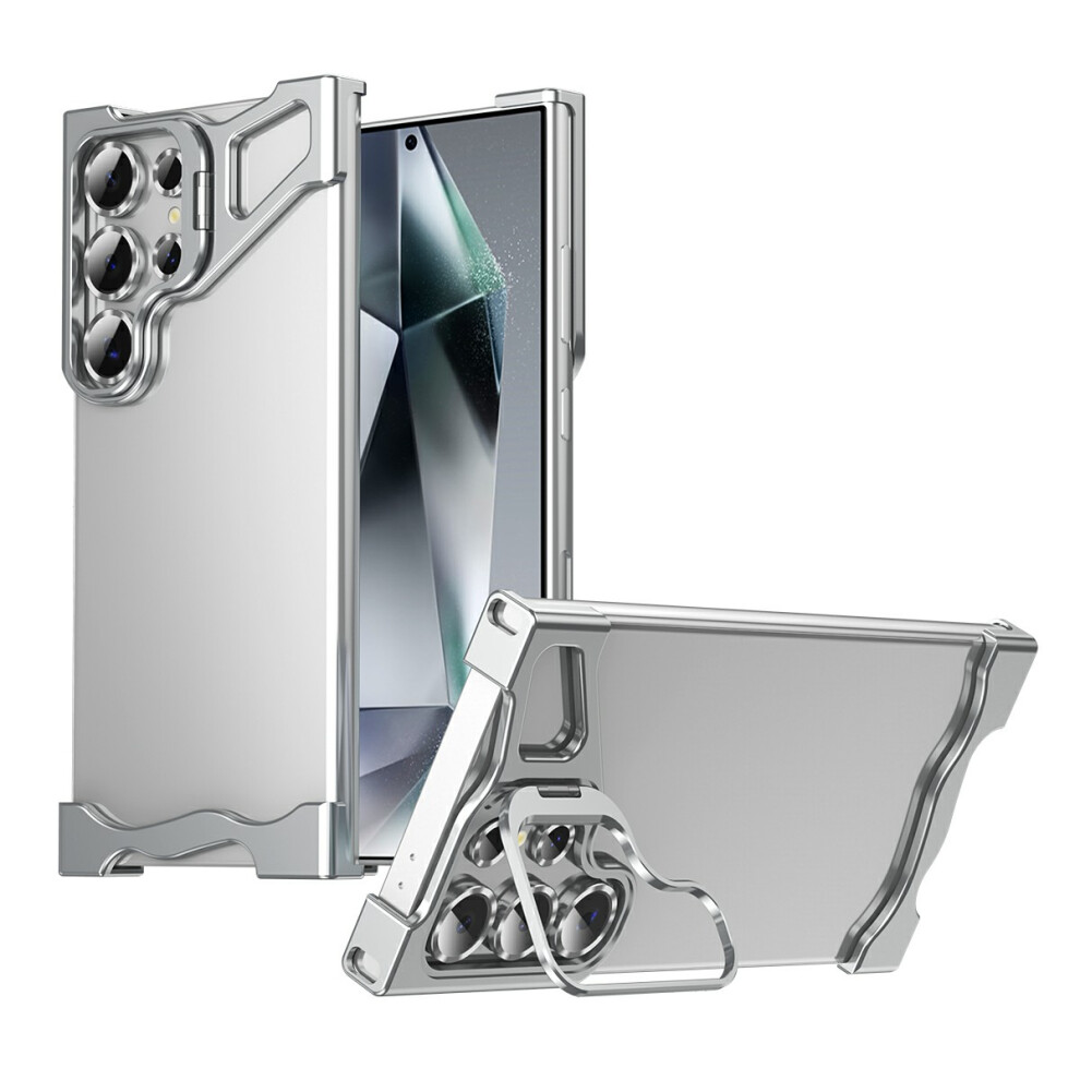 (Silver) For Samsung Galaxy S22 Ultra 5G Case Silver 6914274637715