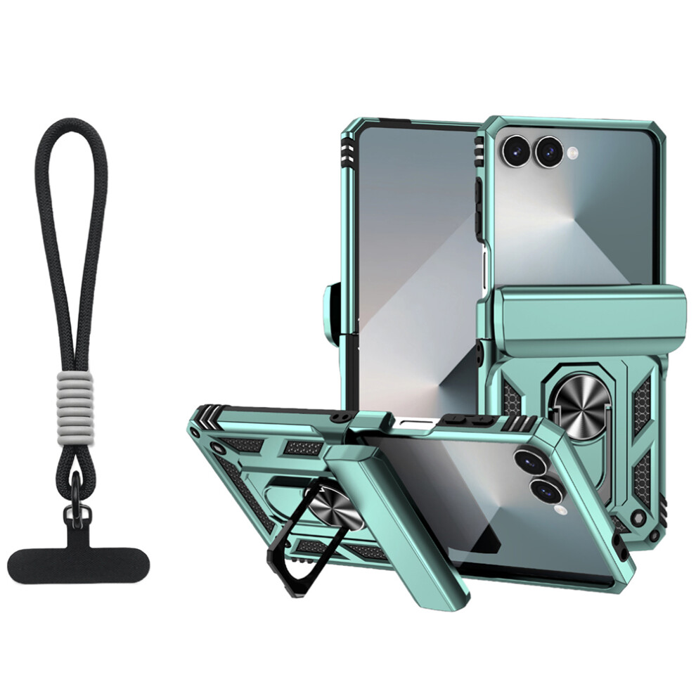 (Blackish ) For Samsung Galaxy Z Flip7 5G Case Green 6914272763096