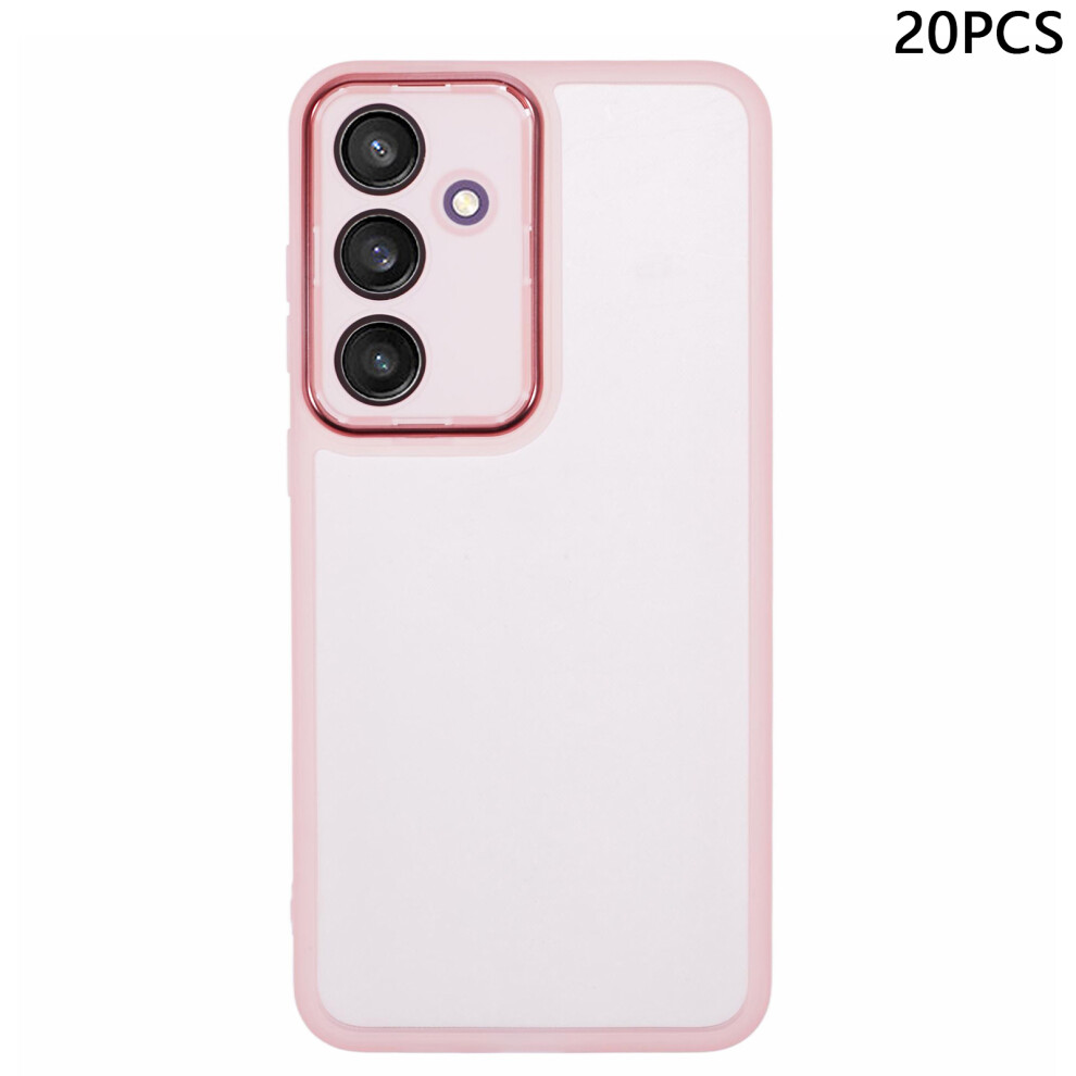 (Transparent ) For Samsung Galaxy S24 Fe Case Pink 6914276459285