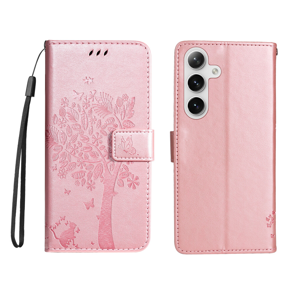 (Rose ) For Samsung Galaxy S24 Case Gold 6914274834527