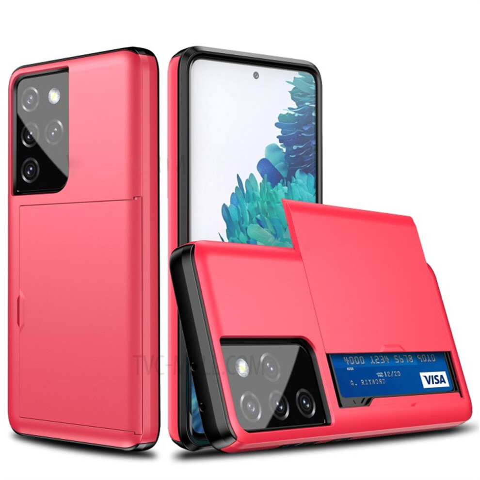 (Red) For Samsung Galaxy S21 Ultra 5G Case Red 6914279384126