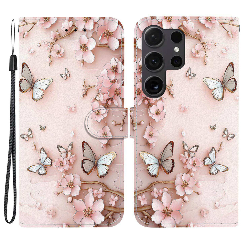 ( Butterfly) For Samsung Galaxy S25 Ultra Case Pink 6914278906107
