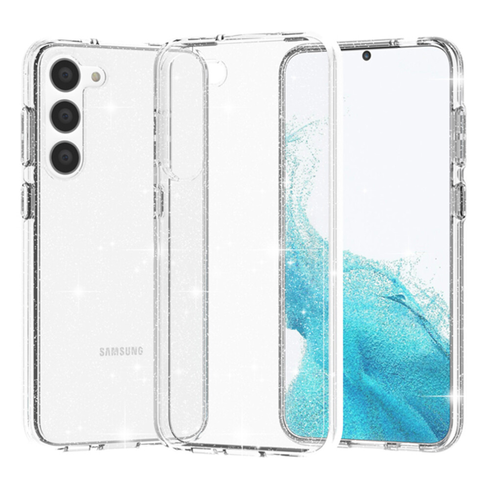 (Glitter ) For Samsung Galaxy S23+ Case White 6914276595426