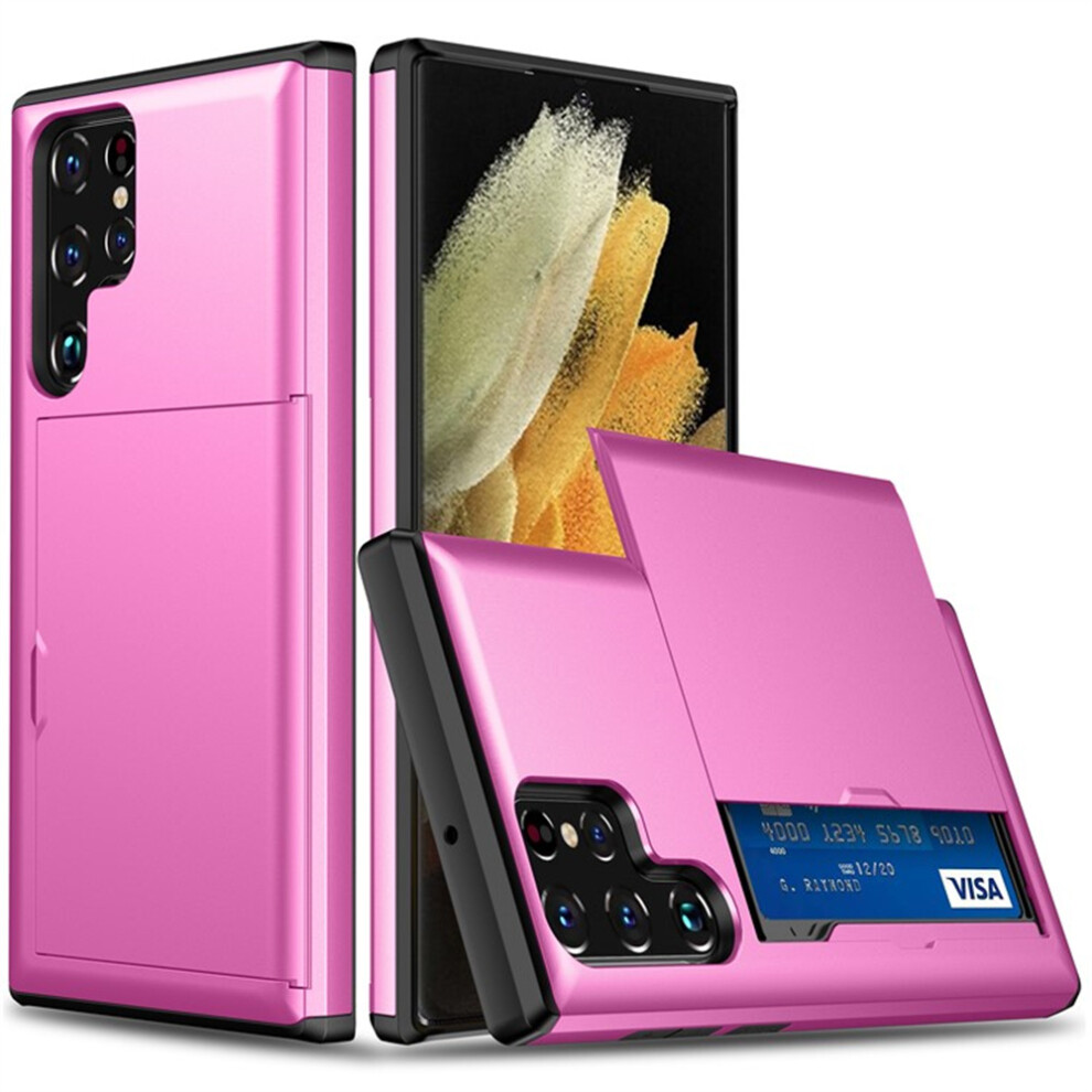 (Pink) For Samsung Galaxy S22 Ultra 5G Case Pink 6914277509309