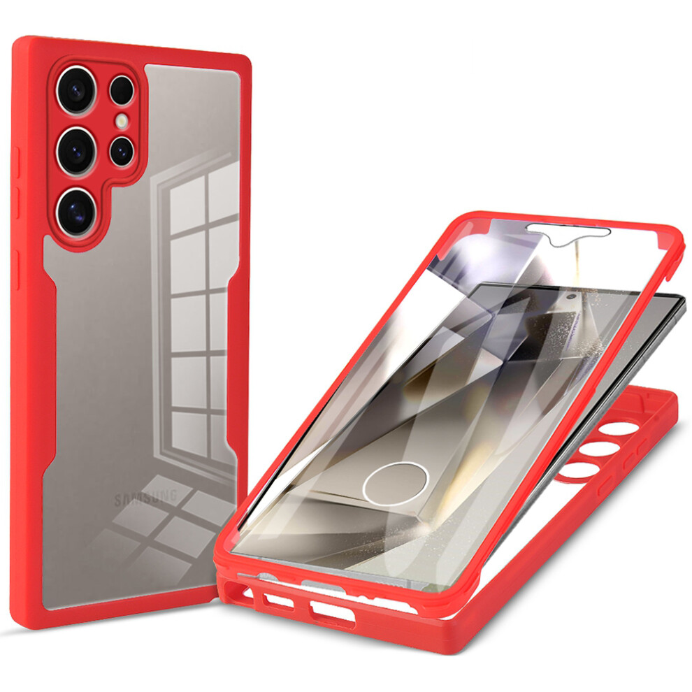(Red) For Samsung Galaxy S24 Ultra Case Red 6914277770914