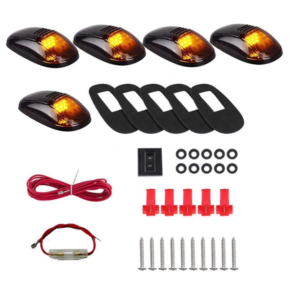 9 Led Car Cab Roof Marker Lights For Truck Suv Dc 4852609853640