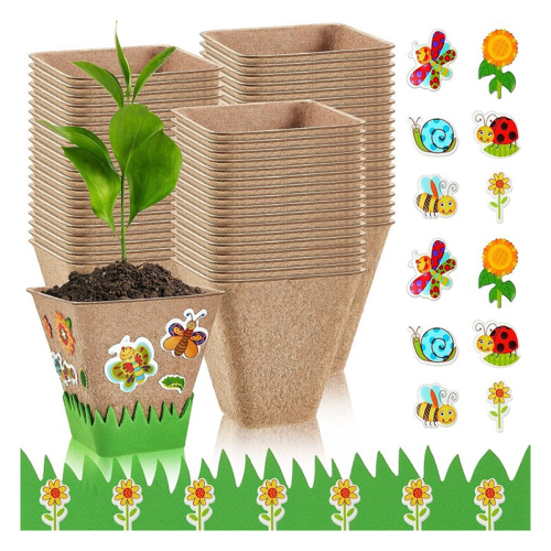 50 Sets Garten-Papiertöpfe zum Basteln, 50 Mache-Töpfe 2