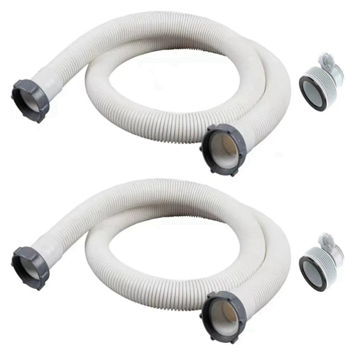 2Pcs 1.5Inch Above Ground Pool Hoses with 2 Type B 1