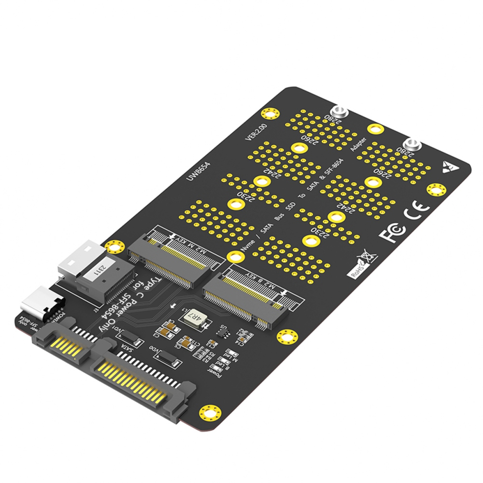 2 In 1 Combo M.2(Ngff) Nvme Ssd/-Bus Ssd To Sff-86 4852609861478