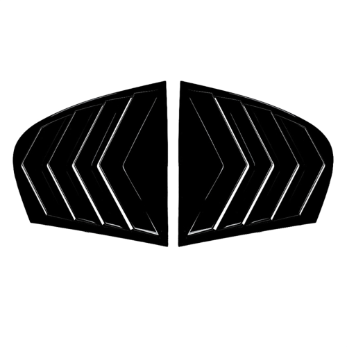 Car Rear Window Shutter Cover Trim Louver Side Ven