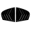 Car Rear Window Shutter Cover Trim Louver Side Ven 2