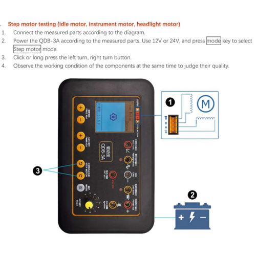 QDB 3A 12-24V Zündspulentester Injektortester A 2