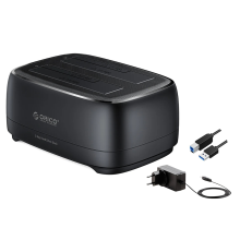 Dual-Bay USB3.0 USB-HDD-Dockingstation