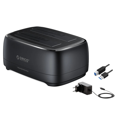 Dual-Bay USB3.0 USB-HDD-Dockingstation