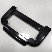 Schwarze hintere Kennzeichenrahmenhalterung für Tri Glide
