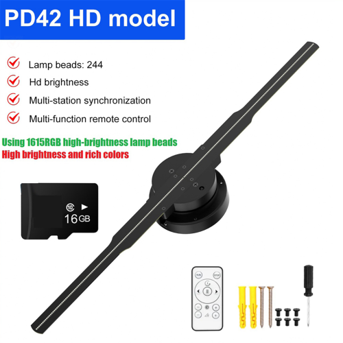 3D Holographic Projector 244 Highlight LED Player 2
