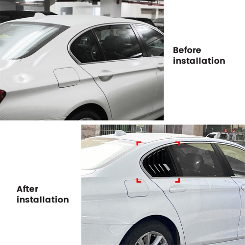 Car Rear Window Shutter Cover Trim Louver Side Ven 2