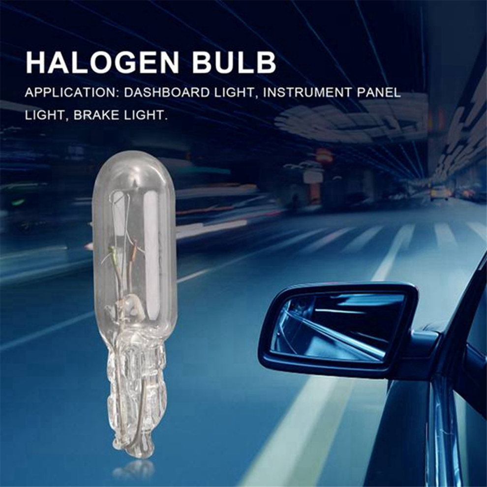 100Pcs T5 Halogen Bulb Car Instrument Panel Lamp A Light 4853917054682