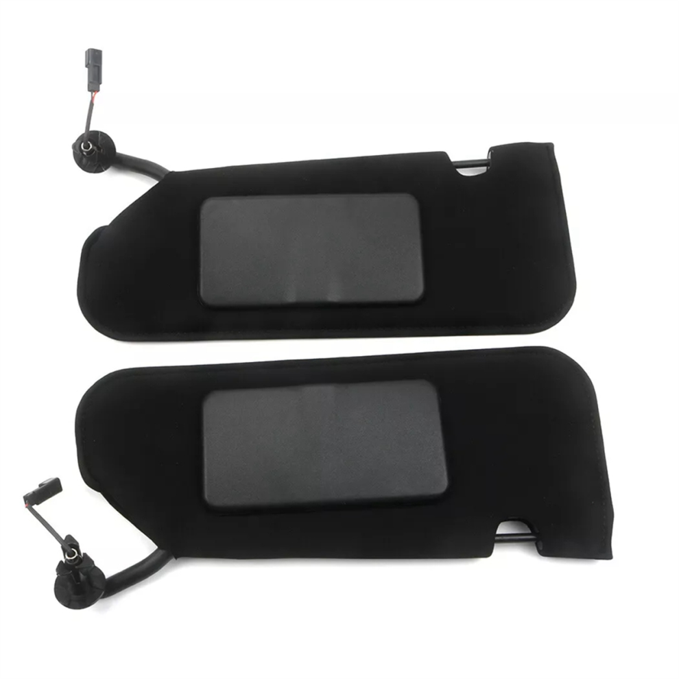 1Pair Car Sun Visors Shades W/ Makeup Mirror Light 4853917057195