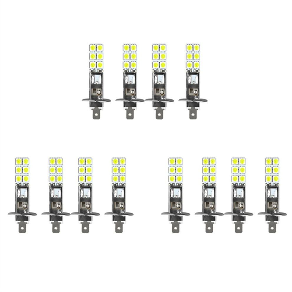 12Pcs H1 6000K Super 80W Led Headlight Bulbs White 4853917059649