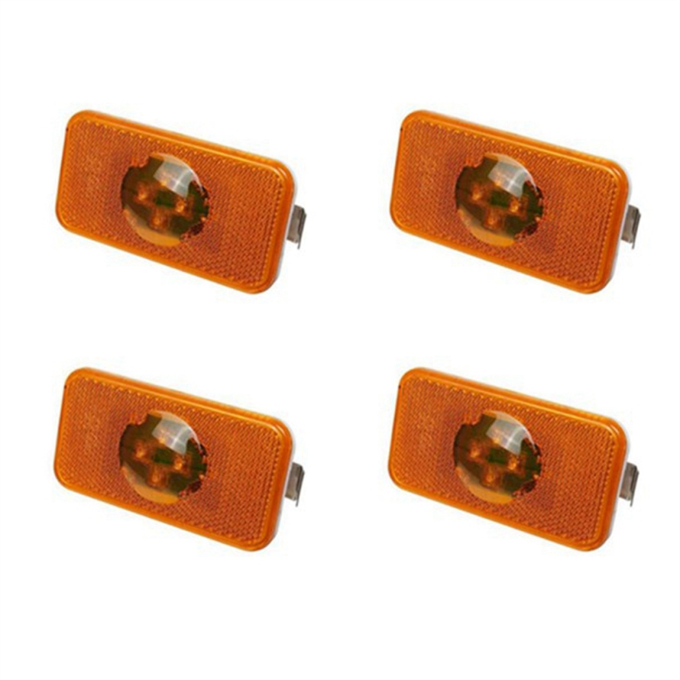 4Pcs 24V Car Truck Led Side Marker Ind Light/Amber 4853917060782