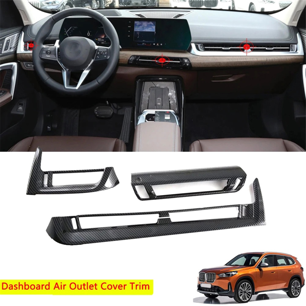 Abs Carbon Fiber Car Dashboard Air Vent Outlet Cov 4853917067132