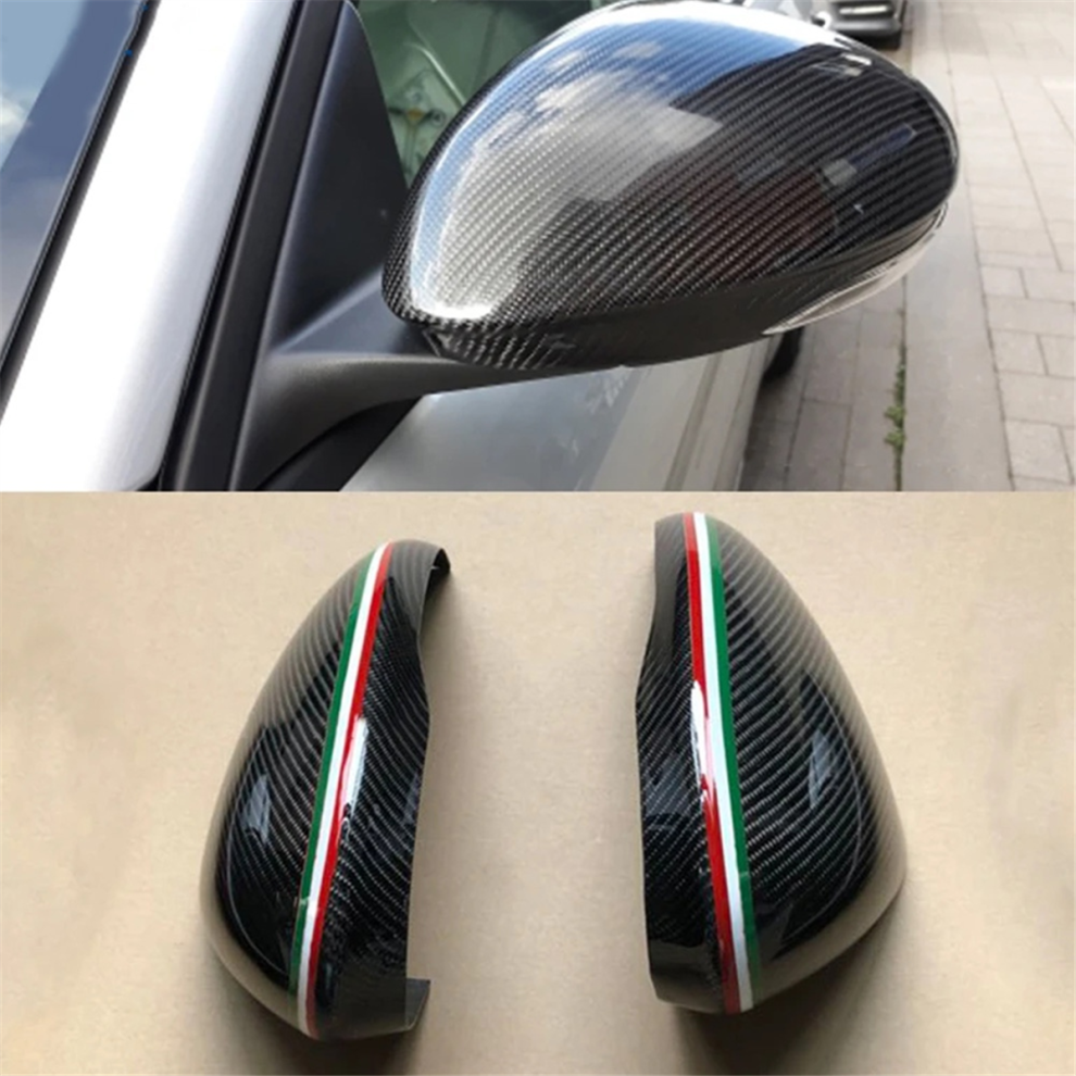 Car Side Rearview Mirror Housing Cap Carbon Fiber 4853917067101