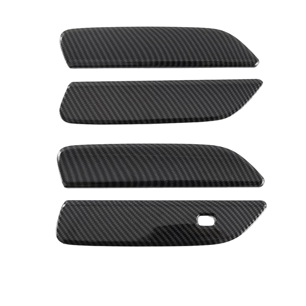 4Pcs Exterior Outer Door Handles Trim Cover Carbon Light 4853917071207