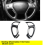 Car Steering Wheel Button Trim Frame Stickers Cove 3