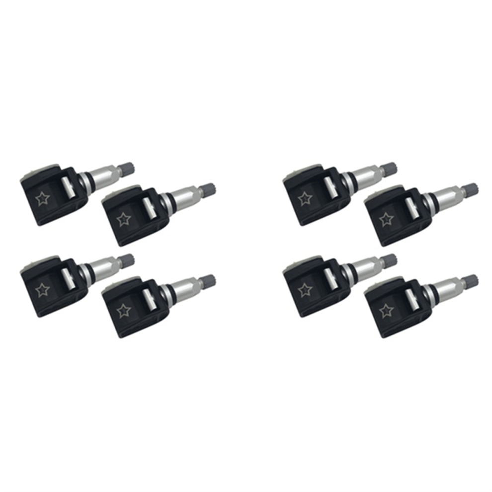 8Pcs Tire Pressure Monitor Sensor Tpms 433Mhz Fit Black 4853917077308
