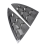 Car Rear Window Triangle Exterior Decor Blinds Spo 3
