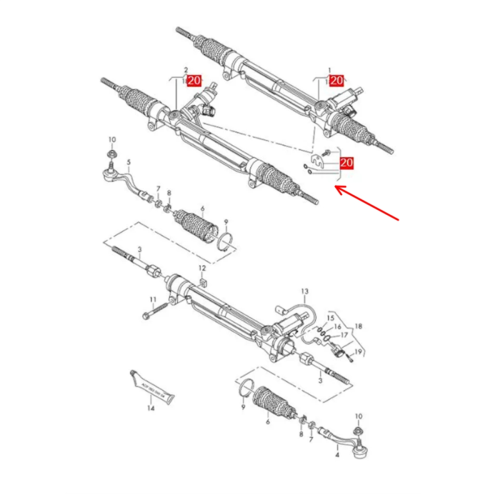 Car Steering Gear Repair Kit with Sealing Ring Cli 2