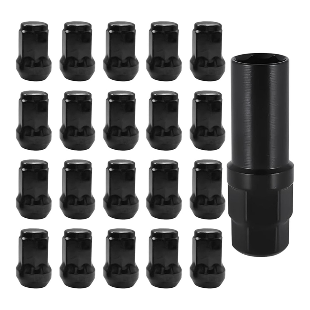 Car Wheel Lug Nuts,20Pcs Chrome Aftermarket Closed 4853917091090