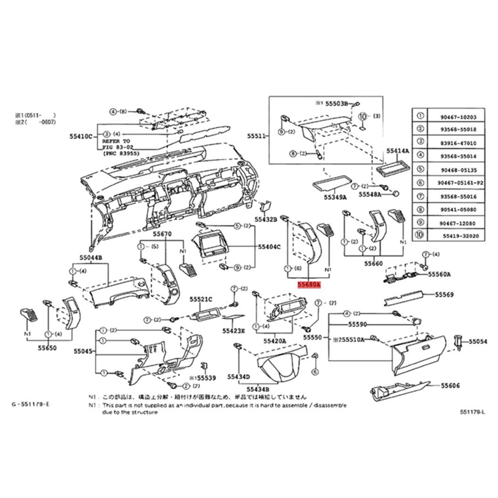 1Pair Car Dashboard Air Conditioner Outlet Penal A 4853917095371