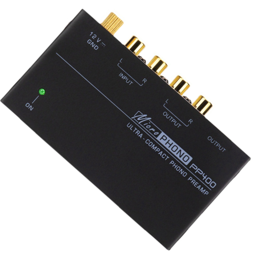 PP400 Ultra-Compact Phono Preamp Preamplifier with 2