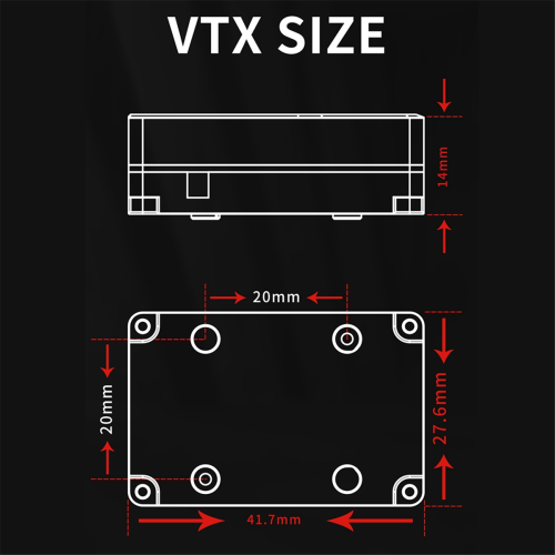 For Flying 3W 5.8G VTX FPV Video Transmitter Built