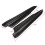 1 Pair Matte Black Rear Bumper Aprons Valance Lip 8