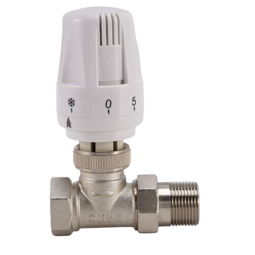 3/4" Messing-Thermostat-Heizkörperventil, gerade