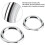 2Pcs Car Front Fog Lamp Light Cover Decoration Rin 6